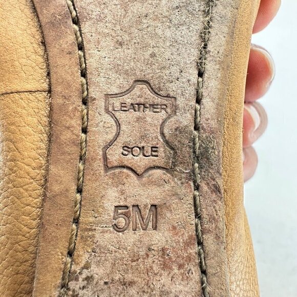 Tory Burch Caroline Women Size 5M Mustard Patent Leather Ballet Flat Shoes - Picture 13 of 14